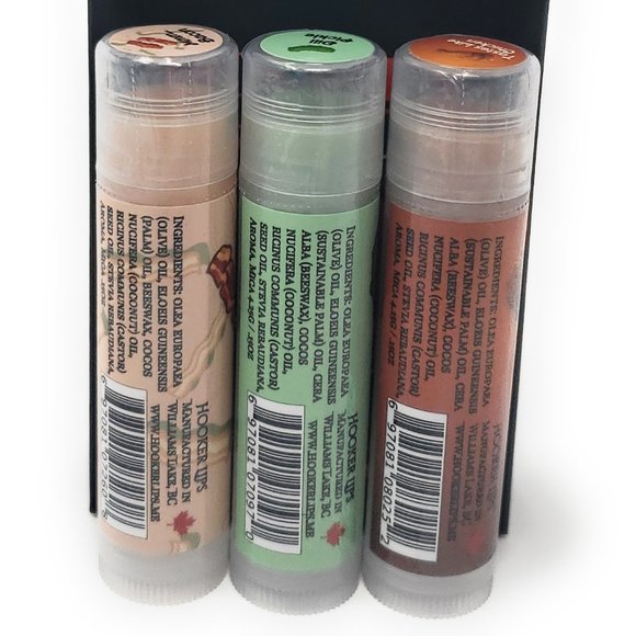 Hooker Lips Luxury Lip Balm Savory Delights I Variety 3 Pack - Picture 2 of 3